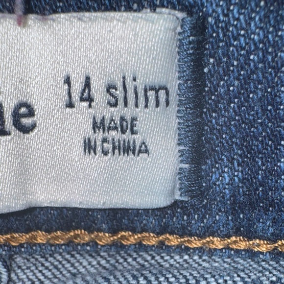 Abercrombie Girls Dark Blue Denim Skinny Jeans size 14 slim girls - Picture 3 of 10